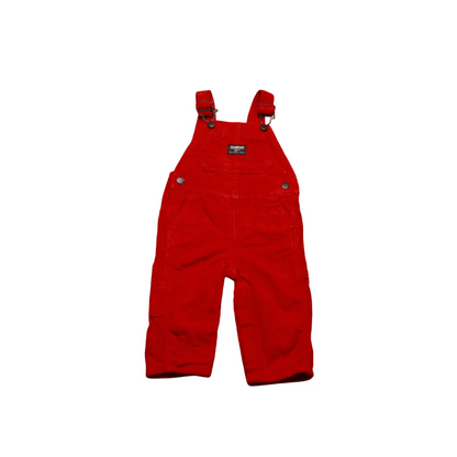 OshKosh Kids Corduroy Dungarees Red Age 9M