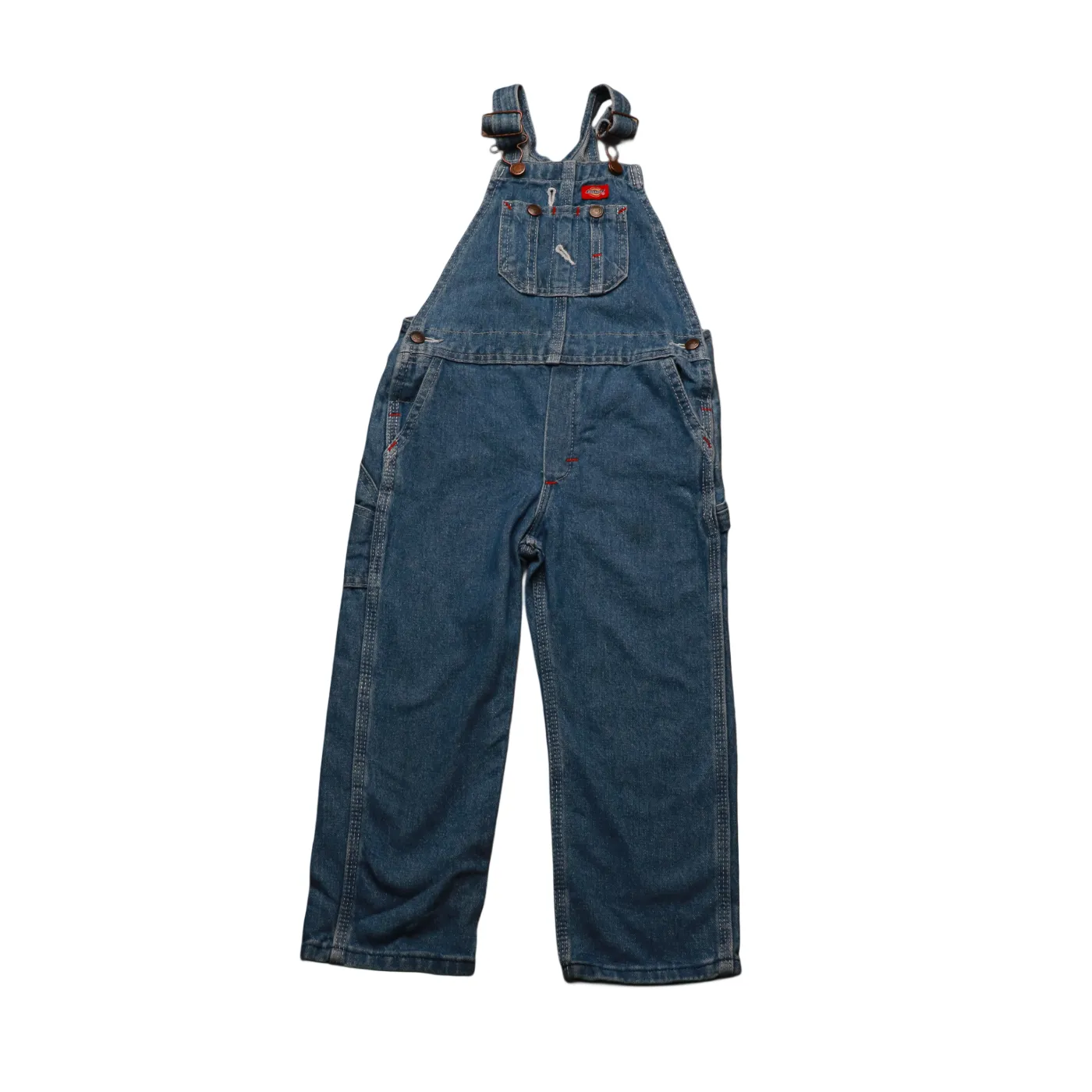 Dickies Kids  Dungarees Blue Age 4Y