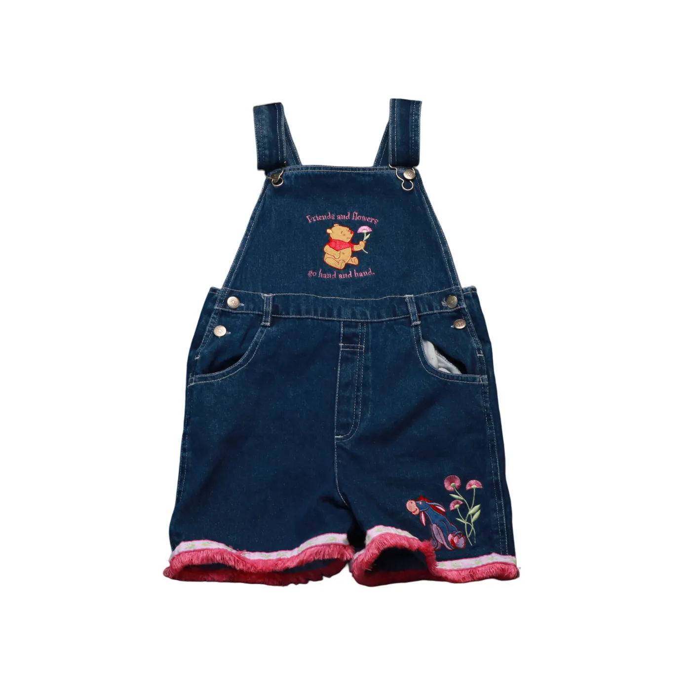 Unbranded Kids Short Dungarees Blue Age 7-8Y