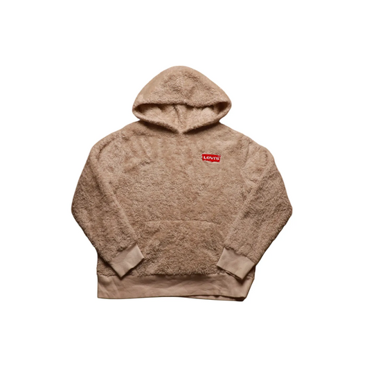 Levis Kids Fleece Hoodie Brown Age 12-13Y