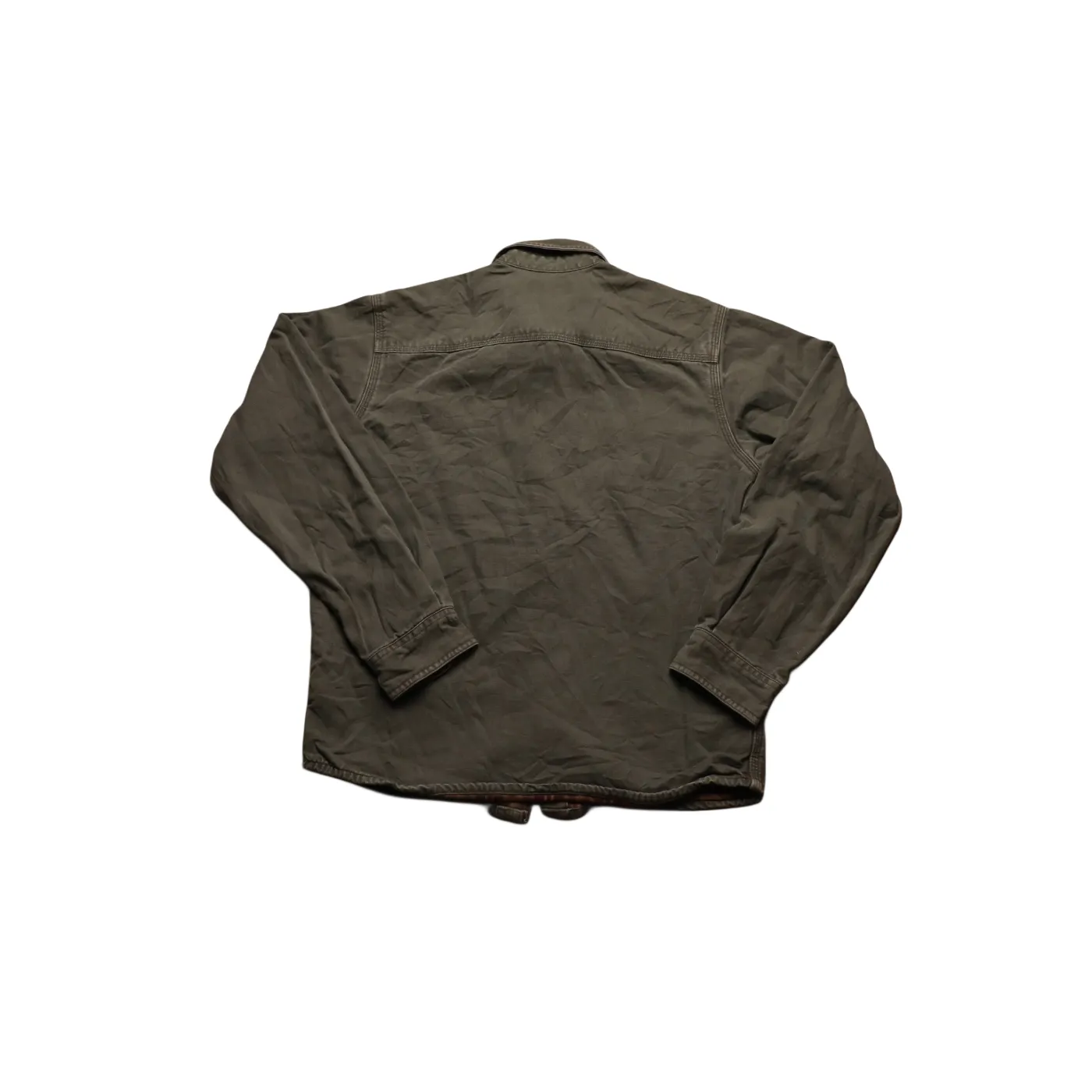 Carhatt Kids Khaki Shirt Jacket Green Age 14Y