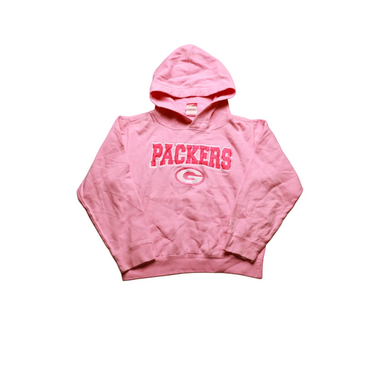 NFL Kids Greenbay Packer Hoodie Pink Age 10Y