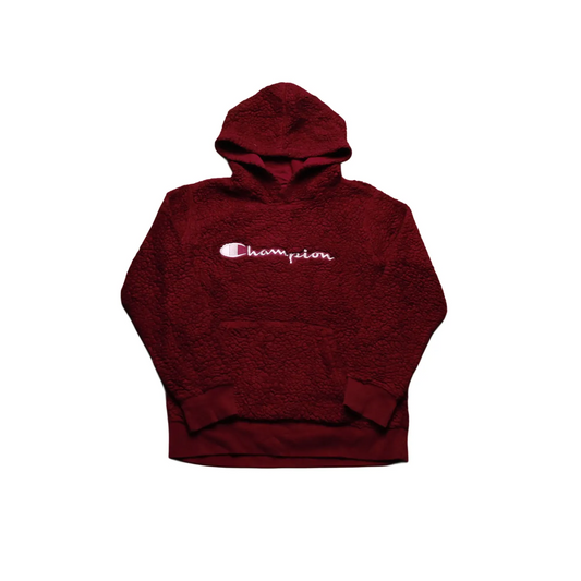 Champion Kids Fleece Hoodie Maroon Age 9-10Y