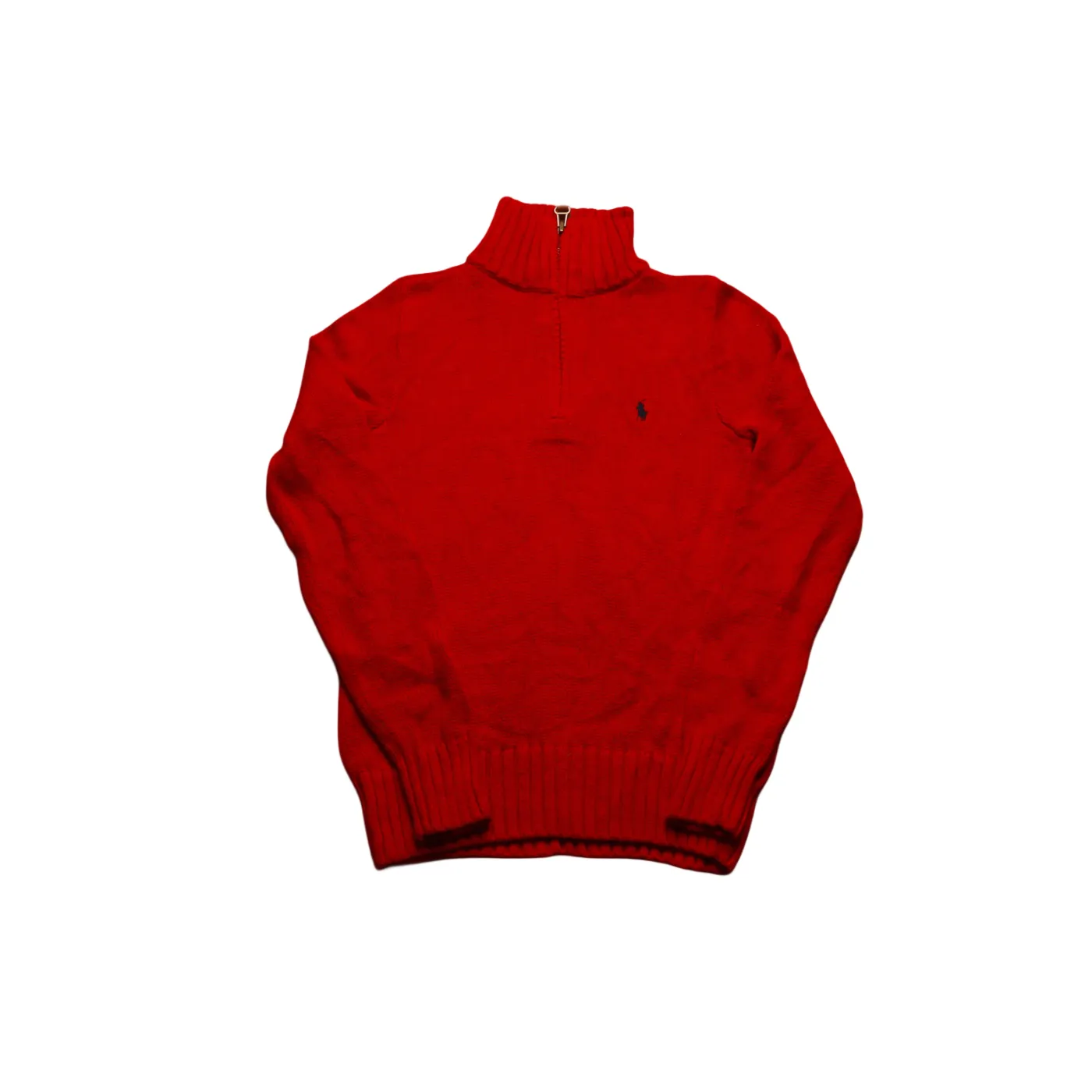Ralph Lauren Kids Quarter Zip Knitwear Jumper Red Age 8Y