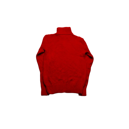 Ralph Lauren Kids Quarter Zip Knitwear Jumper Red Age 8Y