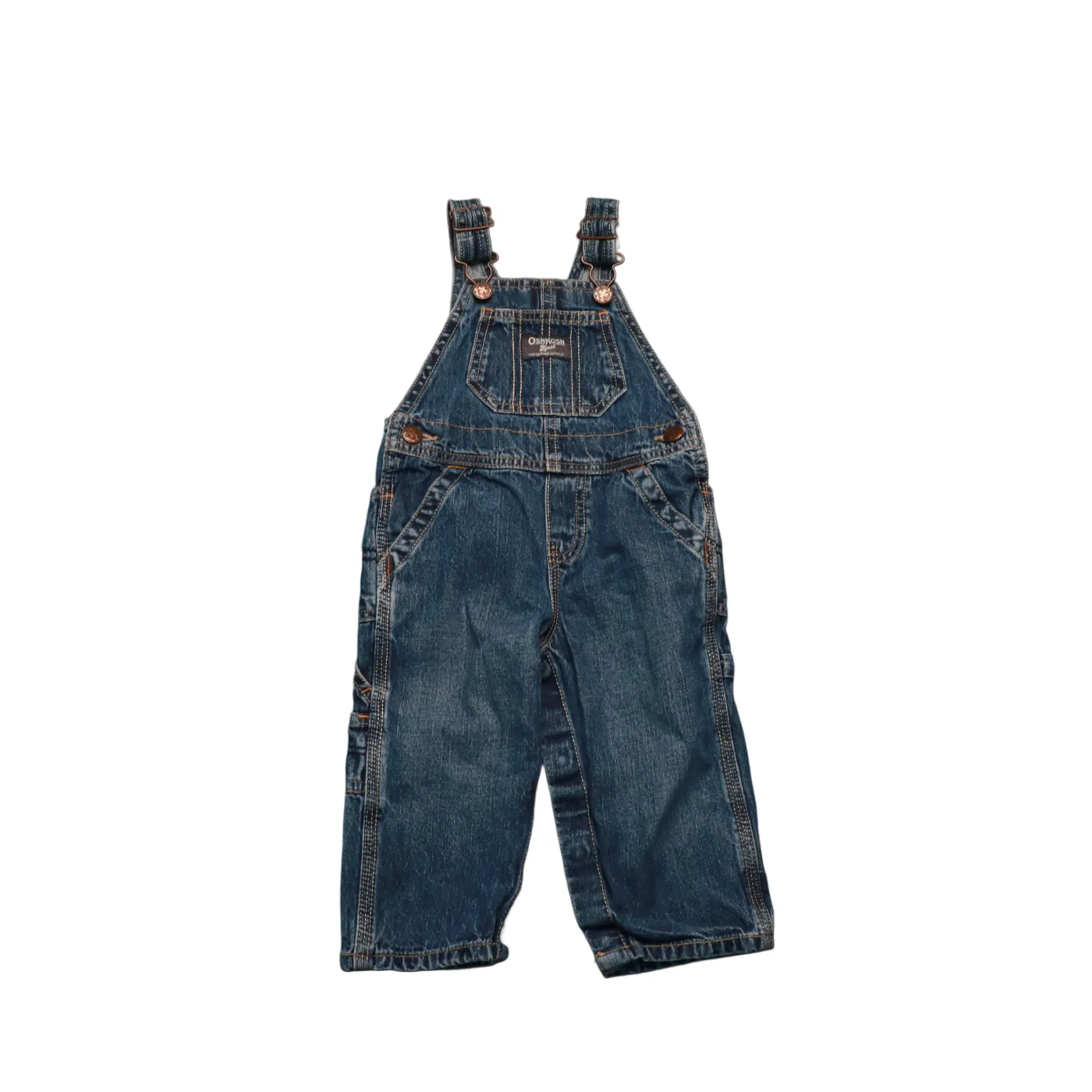 OshKosh Kids Denim Dungarees Blue Age 12M