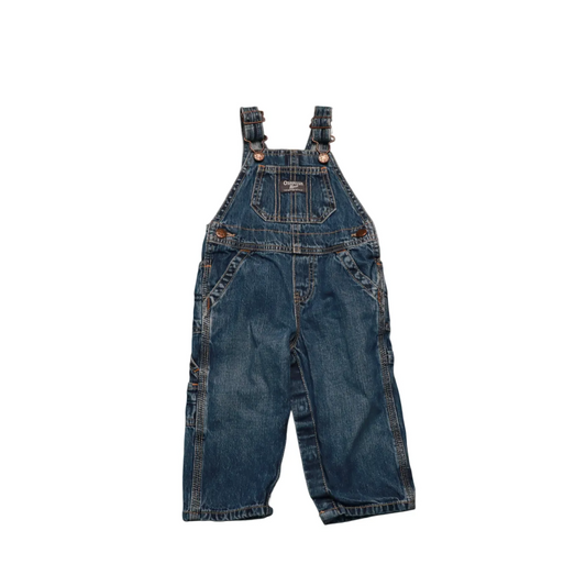 OshKosh Kids Denim Dungarees Blue Age 12M