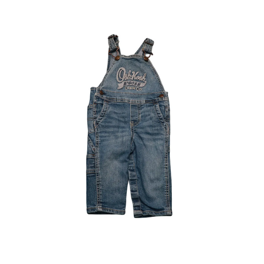 OshKosh Kids Big Logo Dungarees Blue Age 9M