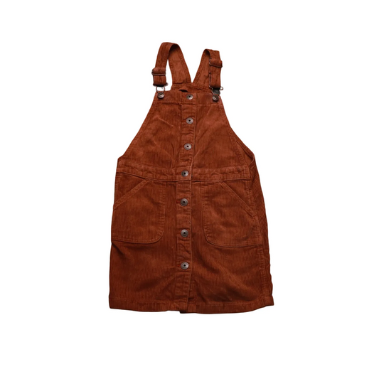 OshKosh Kids Corduroy Skirt Dungarees Brown Age 7Y
