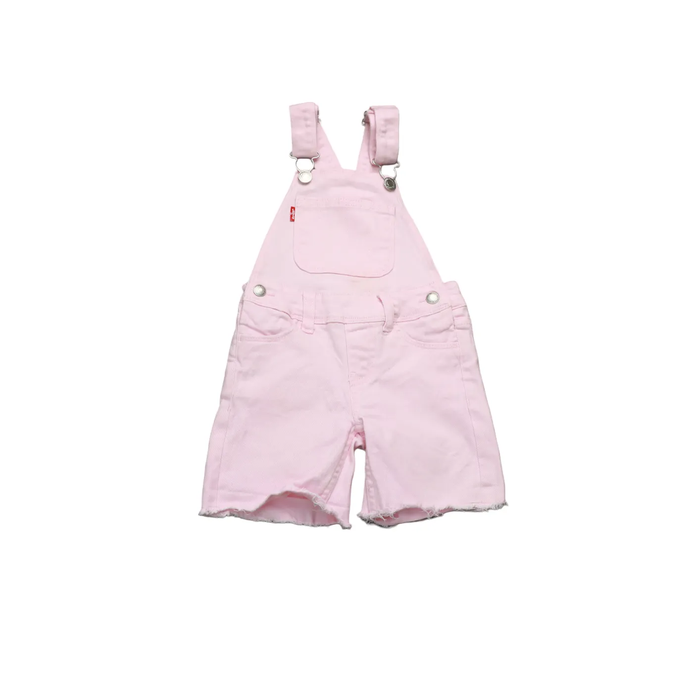 Levis Kids Shortall Dungarees Pink Age 2Y