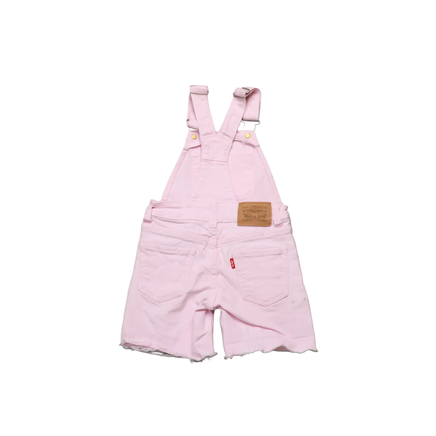 Levis Kids Shortall Dungarees Pink Age 2Y