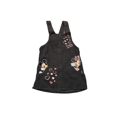 Disney Kids Mini Print Skirt Dungarees Black Age 3T