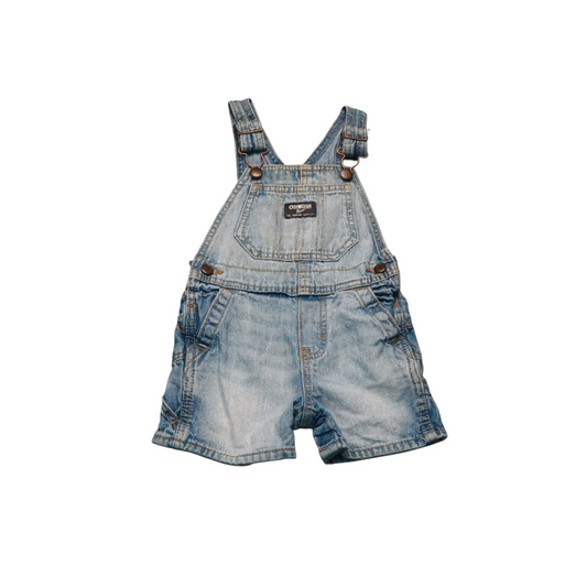 OshKosh Kids Denim Shortall Dungarees Blue Age 12M