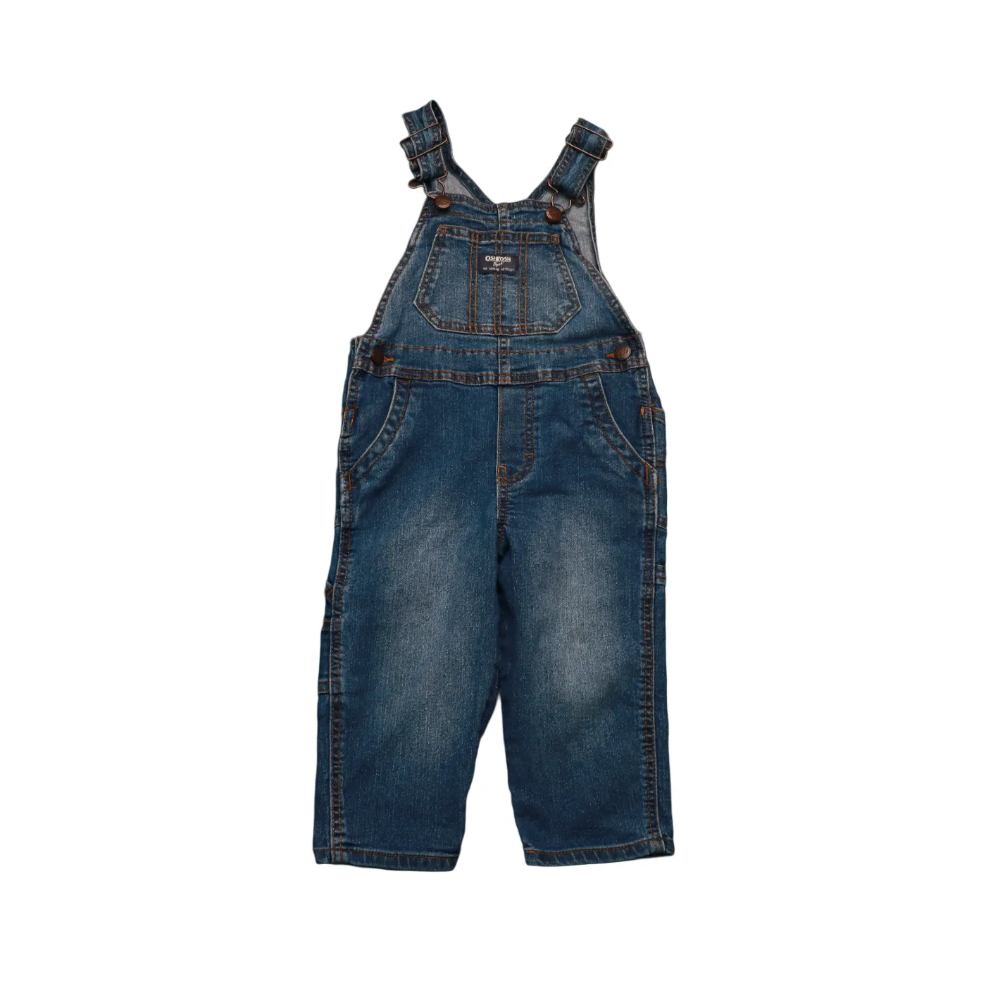 OshKosh Kids Denim Dungarees Blue Age 2Y