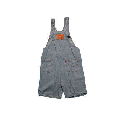 Levis Kids Striped Shortall Dungarees Multi Age 4Y