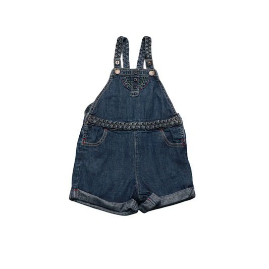 OshKosh Kids Denim Shortall Dungarees Blue Age 4Y