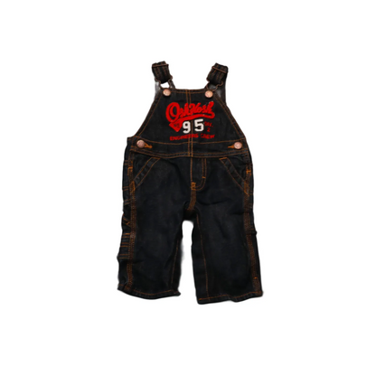OshKosh Kids Denim Dungarees Black Age 3M
