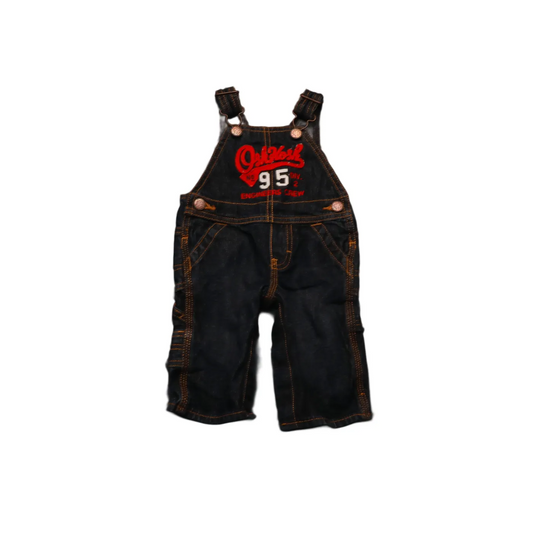 OshKosh Kids Denim Dungarees Black Age 9M