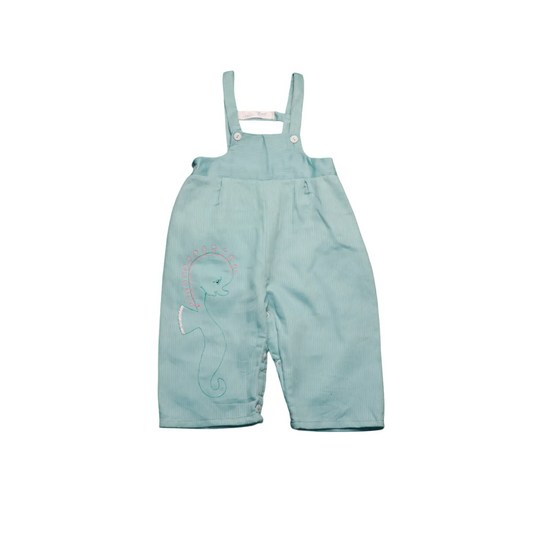 Unbranded Kids Denim Dungarees Blue Age 12M