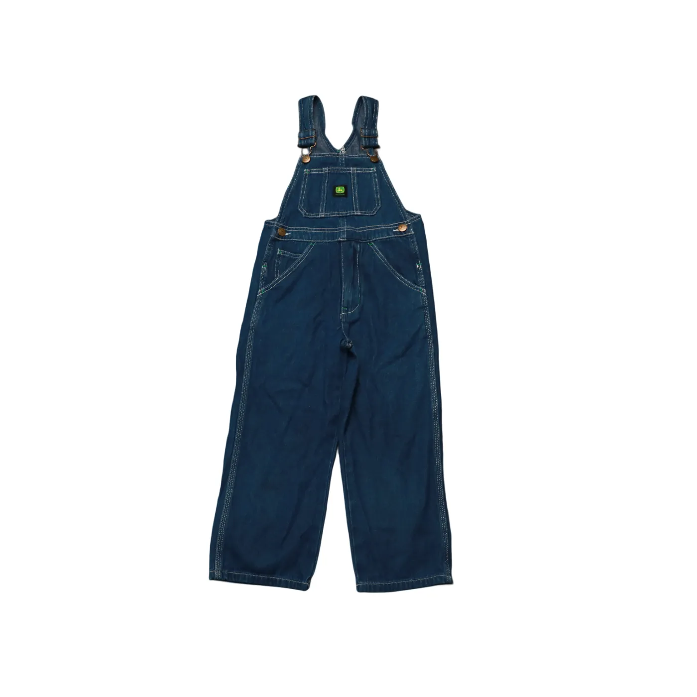 John Deere Kids Denim Dungarees Blue Age 5-6Y