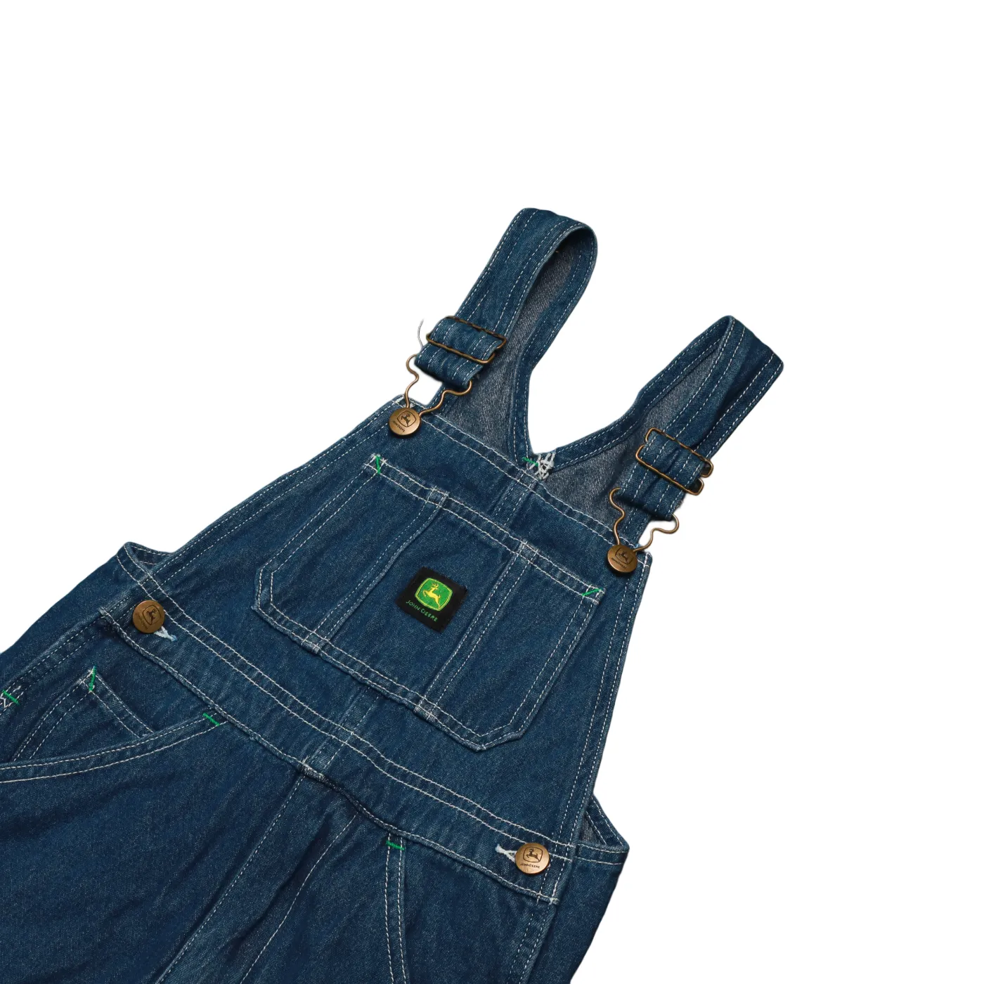 John Deere Kids Denim Dungarees Blue Age 5-6Y