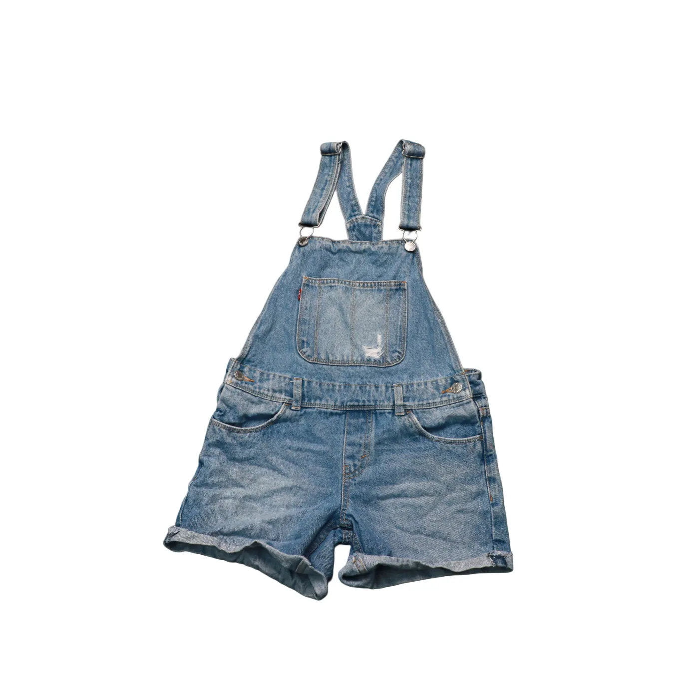 Levi's Kids Denim Shortalls Dungarees Blue Age 14Y