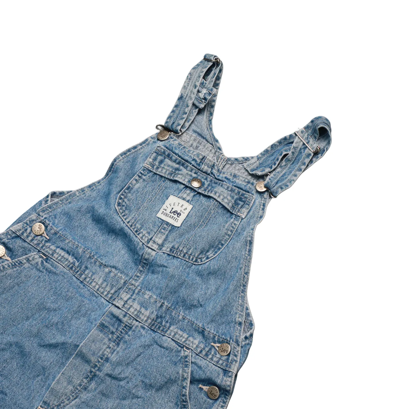 Lee Kids Denim Shortalls Dungarees Blue Age 12-13Y