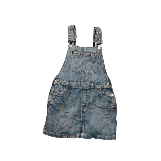 Ralph Lauren Kids Paint Polka Dots Dress Dungarees Blue Age 12Y