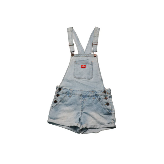 Dickies Kids Shortalls Dungarees Blue Age 16Y