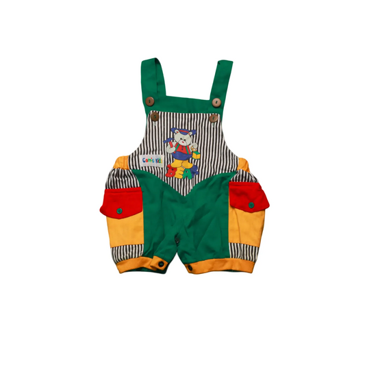 Comet Kids Kids Colour Block Shortalls Dungarees Multi Age 12M