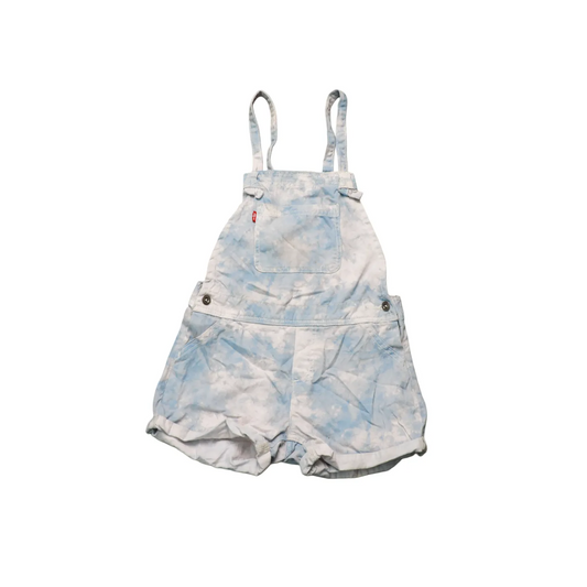 Levi's Kids Tie Dye Shortalls Dungarees Multi Age 9-10Y