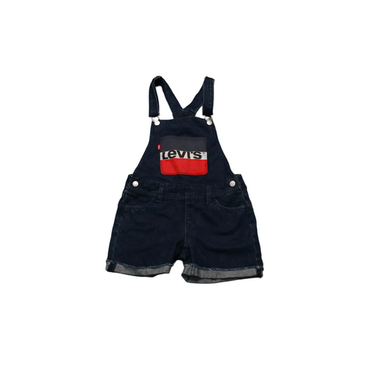 Levi's Kids Big Logo Shortalls Dungarees Blue Age 9-10Y