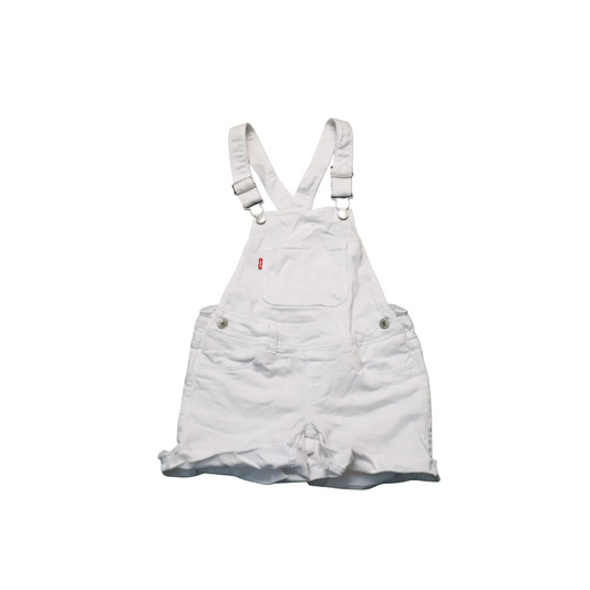 Levi's Kids Shortalls Dungarees White Age 7Y
