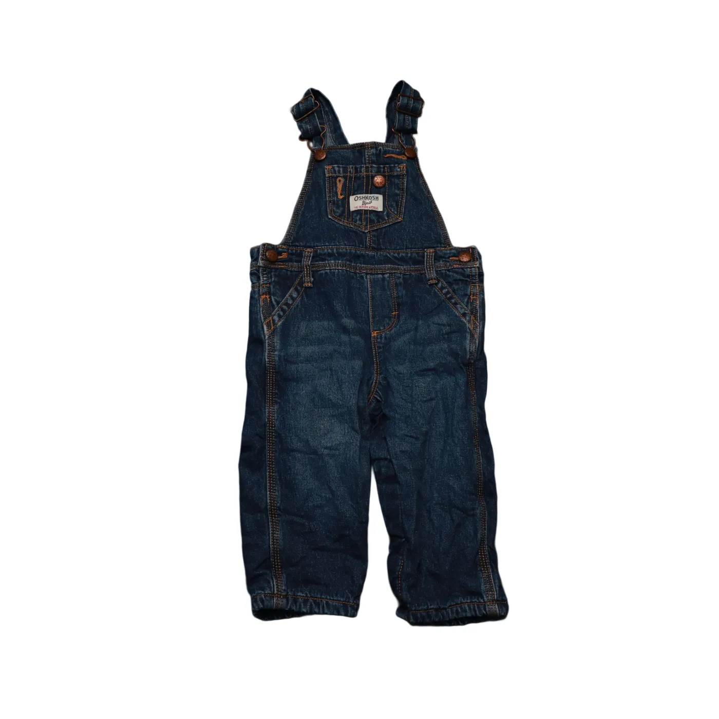 OshKosh Kids Fleece lined Dungarees Blue Age 12M
