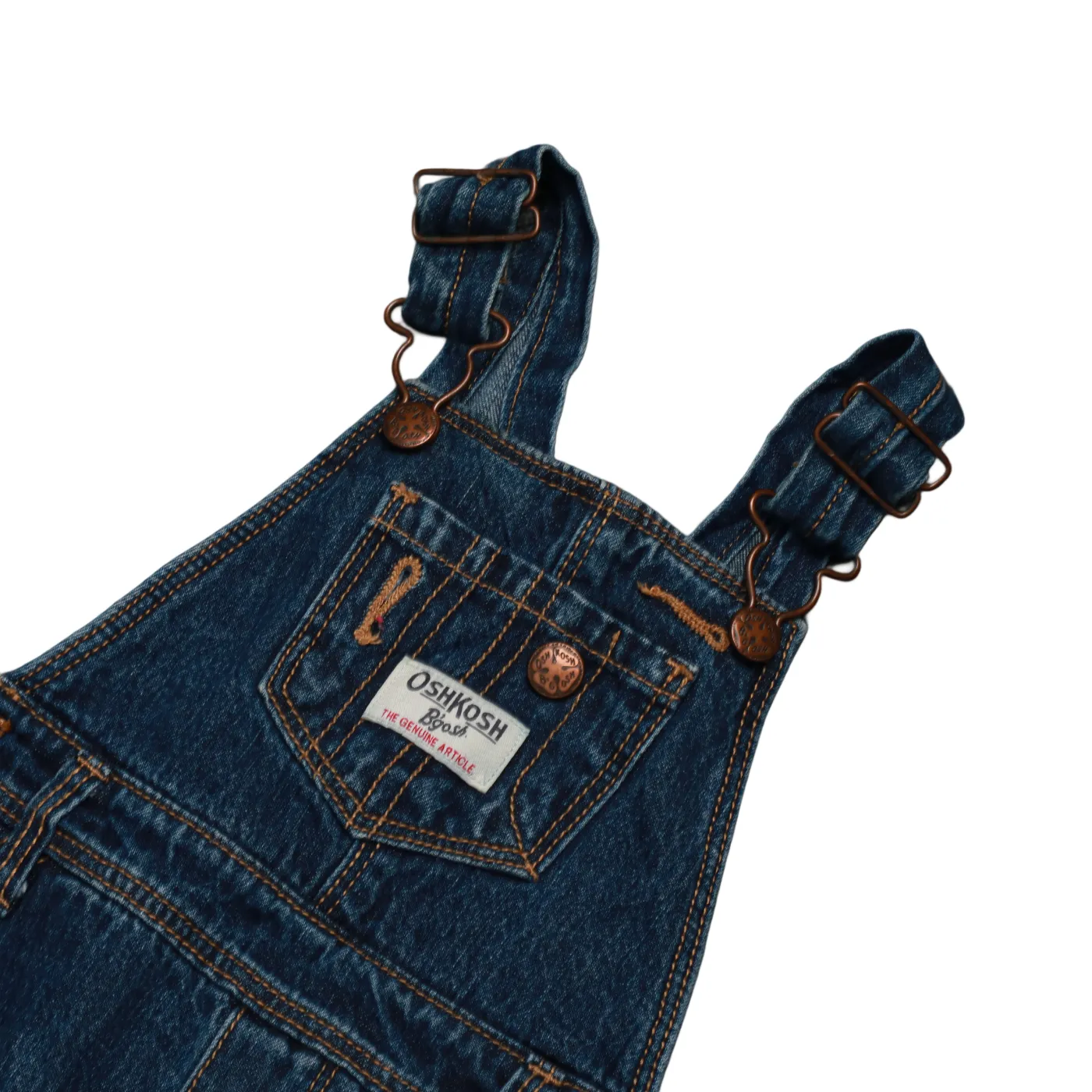 OshKosh Kids Fleece lined Dungarees Blue Age 12M