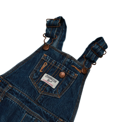 OshKosh Kids Fleece lined Dungarees Blue Age 12M