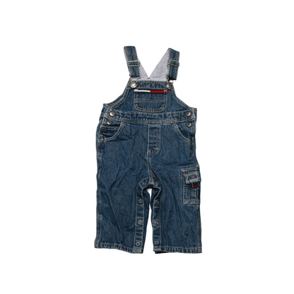 Tommy Hilfiger Kids Denim Dungarees Blue Age 6-12M