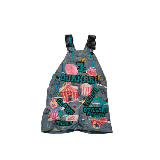 OshKosh Kids Colourful print Dungarees Multi Age 2Y