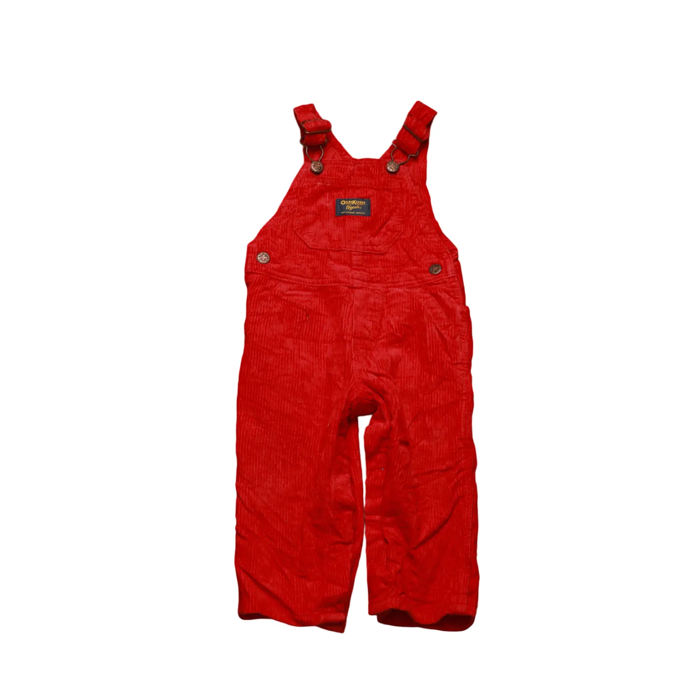OshKosh Kids Corduroy Dungarees Red Age 12M