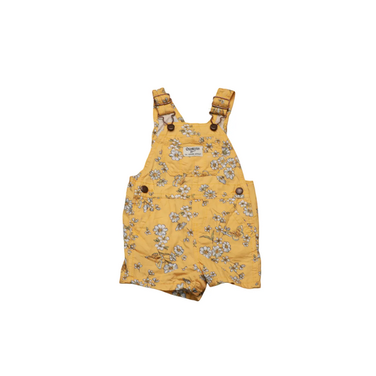 OshKosh Kids Flower print Dungarees Yellow Age 9M