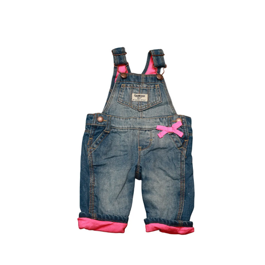 OshKosh Kids Fleece Lined Dungarees Blue Age 3M