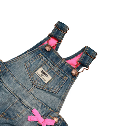 OshKosh Kids Fleece Lined Dungarees Blue Age 3M