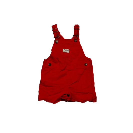 OshKosh Kids Shortalls Dungarees Red Age 2Y