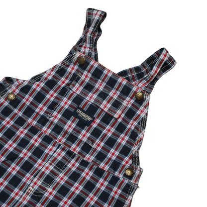 OshKosh Kids Checkered Shortalls Dungarees Multi Age 18M