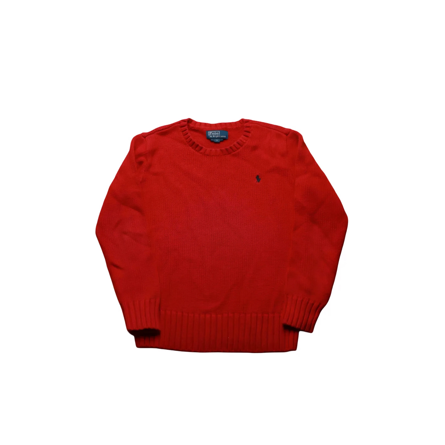 Ralph Lauren Kids Knitted Jumper Red Age 7Y