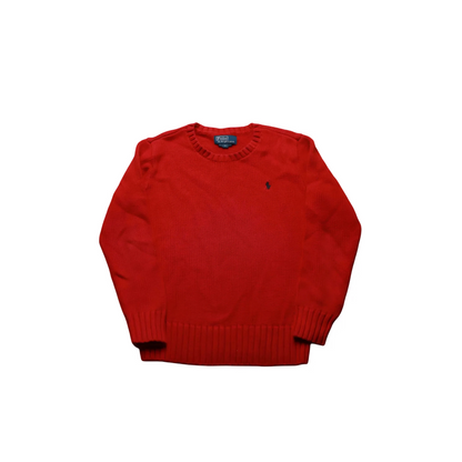 Ralph Lauren Kids Knitted Jumper Red Age 7Y