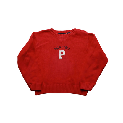 Ralph Lauren Kids Knitted Jumper Red Age 4Y