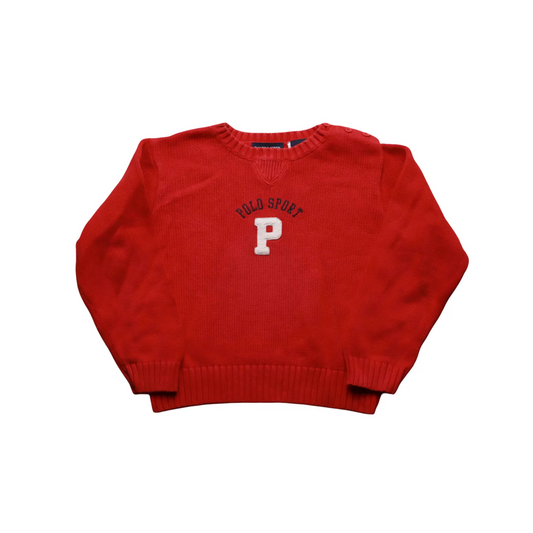 Ralph Lauren Kids Knitted Jumper Red Age 4Y