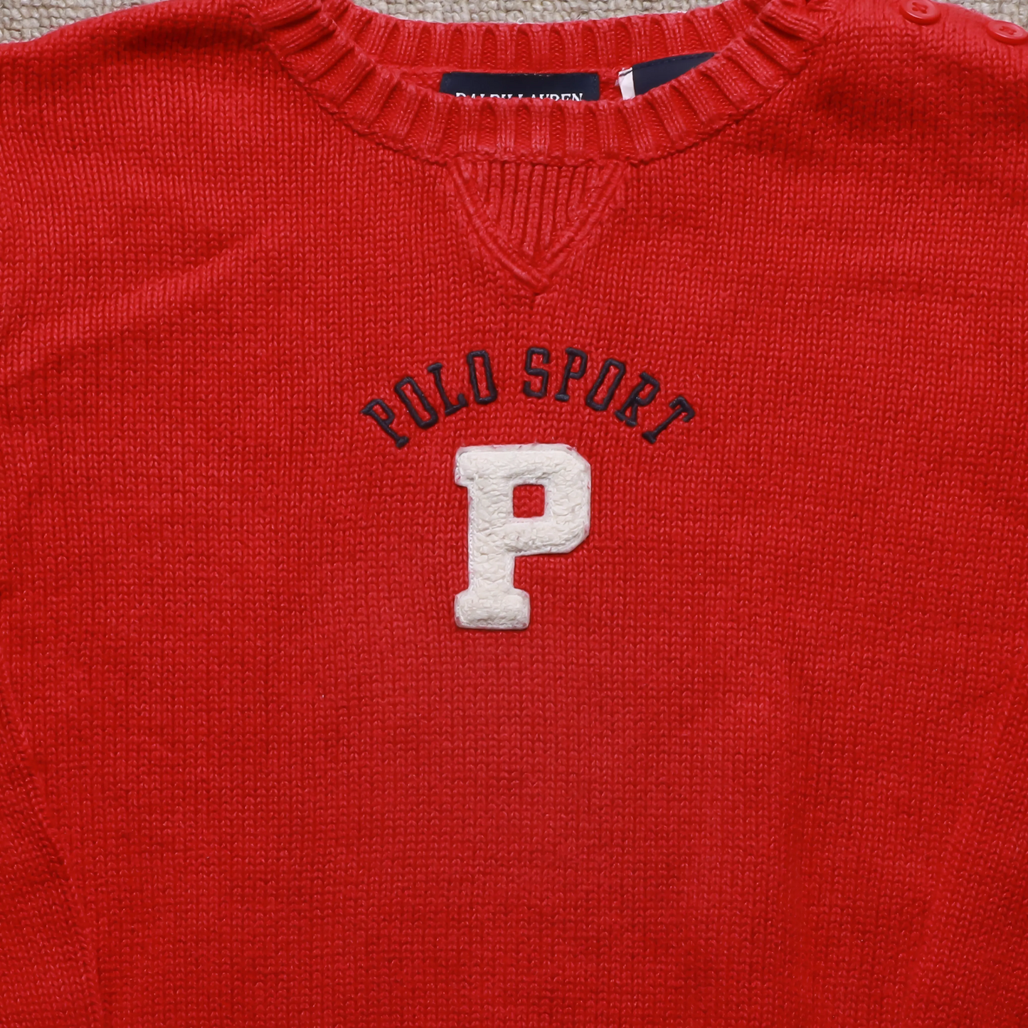 Ralph Lauren Kids Knitted Jumper Red Age 4Y