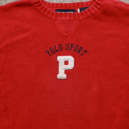 Ralph Lauren Kids Knitted Jumper Red Age 4Y